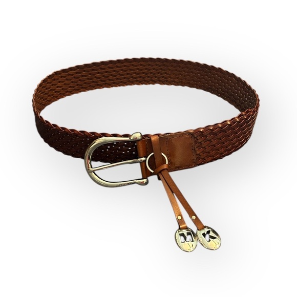 NWOT Michael Kors leather beaded belt - Picture 2 of 6